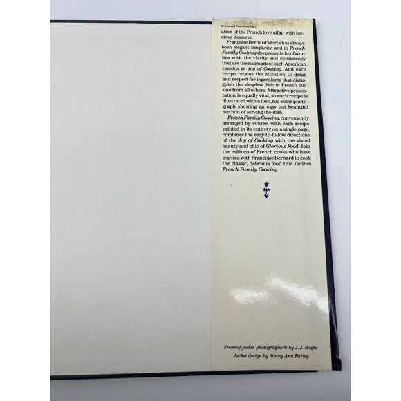 French Family Cooking Francoise Bernard 1986 First Print Hard Cover/Dust Jacket - Picture 6 of 16